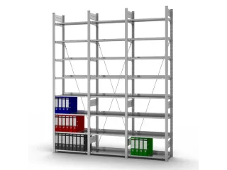 dossierstelling,grondveld,HxBxD 2700x810x335mm,vaklast 60kg - 4
