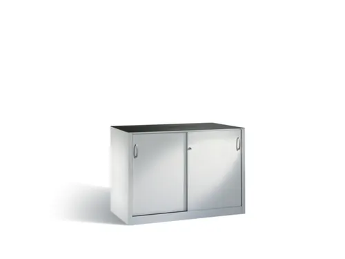 schuifdeurkast,HxBxD 1000x1600x600mm,romp RAL7035,front RAL7035