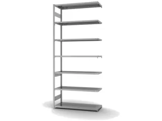 magazijnstelling,aanbouwveld,HxBxD 3000x1310x535mm,vakl. 185kg - 2