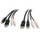 1,80m 4-in-1 USB DisplayPort KVM-switch Kabel met Audio en Microfoon