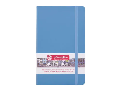 Schetsboek Talens Art Creation 80 witte vellen 140gr 130x210mm blauw