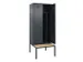 armoire vestiaire avec banc noir et blanc,HxlxP 2120x800x815mm