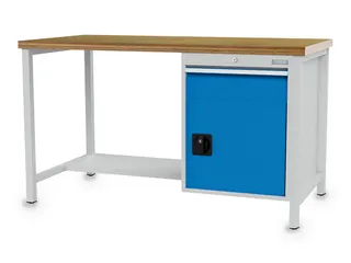 werkbank,HxBxD 959x1500x750mm,multiplexblad,draagverm. 1000kg,4-voeten - 1