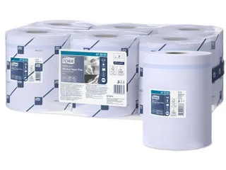 Tork 473391 Poetspapier M4 2-Laags Centerfeed Smartcore Blauw - 1