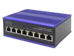 Digitus DN-650108 netwerk-switch Unmanaged L2 Fast Zwart, Blauw