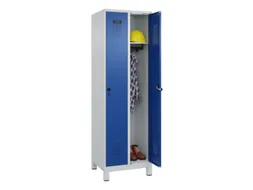 locker,HxBxD 1950x600x500mm,2vak,vak B 300mm,draaigrendel,voeten