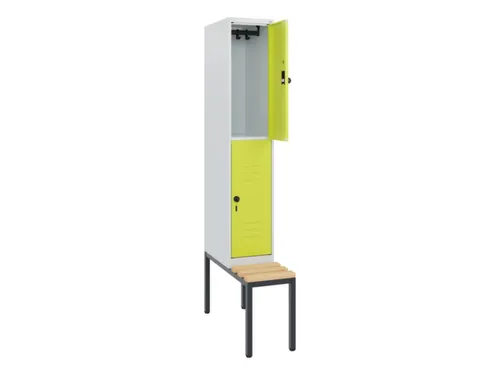 Dubbeldekse dekenkist,HxBxD 1950x300x815mm,1x2vak.,vak B 300mm