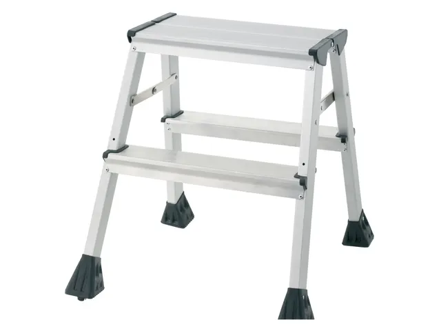 Aluminum ladder 2 treden 45cm 150kg