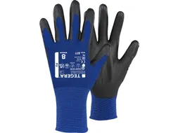 Tegera 877 precisiehandschoenen, blauw/zwart, maat 10, per 6 paar