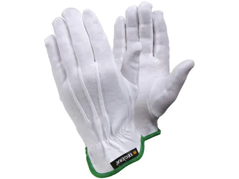 Tegera 8120 katoenen precisiehandschoenen, wit, maat 9, per 12 paar