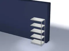 magazijnstelling,aanbouwveld,HxBxD 2000x1000x600mm,vaklast 200kg