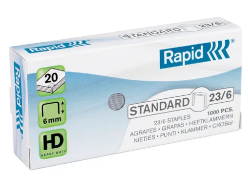 Nieten Rapid 23/6 gegalvaniseerd standaard 1000stuks