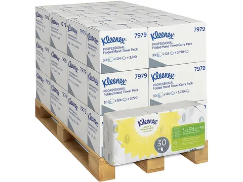 Handdoek Kleenex Ultra i-vouw 2-laags 5x124stuks 7979 Pallet