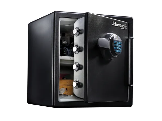 Kluis MasterLock brandvrij en waterdicht electronisch combi-slot XL Zw