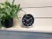 Horloge murale NeXtime 'Station' Ø19cm aluminium brossé noir