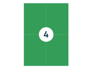 Gekleurde Etiketten 105x148mm Groen 42522 1000 Vel - 3