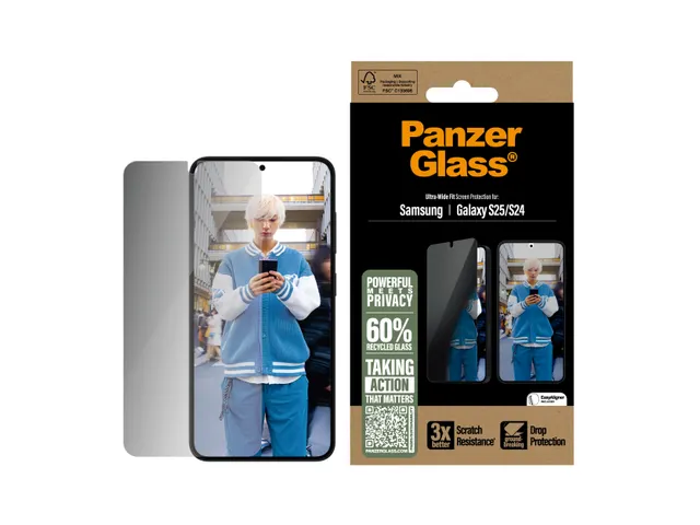 PanzerGlass 2-Way Privacy Screen Protector Samsung Galaxy S25 | S24