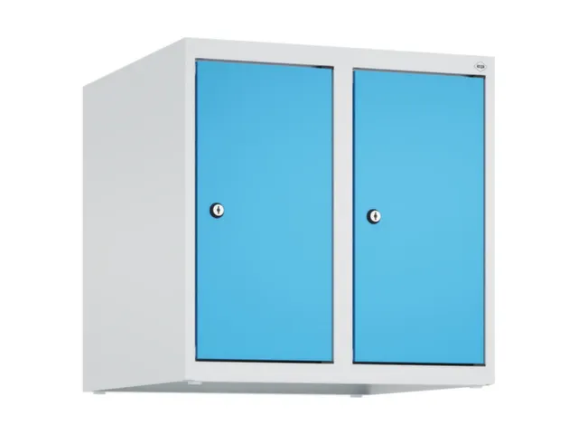 opzetkast,v. locker,2vak.,vak B 250mm,HxBxD 500x500x500mm,vleugeldeur