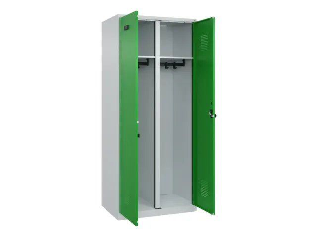 locker voor scheiding van kleding,HxBxD 1850x800x500mm,2vak