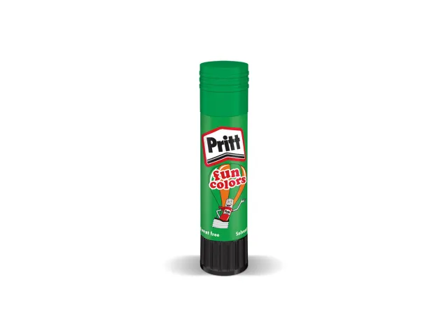 Lijmstift Pritt Fun colors 10gr 1 blister met 4 kleuren