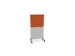 scheidingswand,HxB 1545x800mm,MP-lichtgrijs,BN3012-oranje
