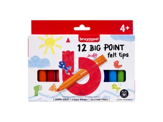 Kids Big Point viltstiften set 12 kleuren - 2