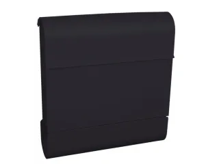 muurbrievenbus,staal,antraciet,HxBxD 410x372x118mm,inworp boven - 1