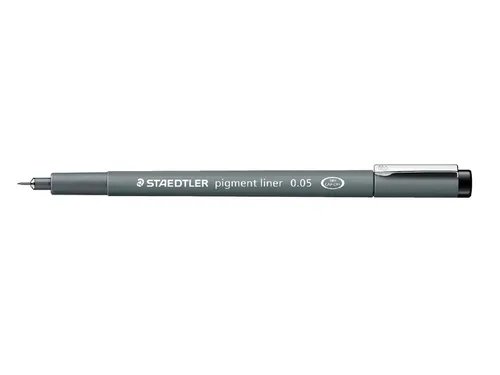 Fineliner Staedtler Pigment 308 zwart 0.05mm