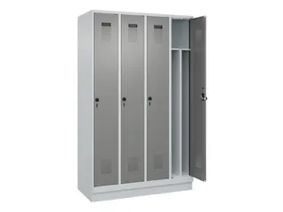 locker voor scheiding van kleding,HxBxD 1950x1200x500mm,4vak - 1