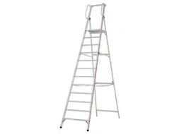 platformladder,bordes HxBxD 2800x440x400mm,12treden,aluminium
