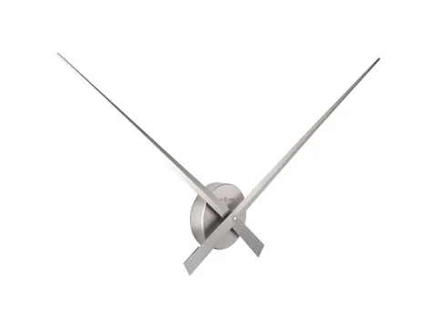 Wandklok- Ø 85 cm- Aluminium Zilver 'Hands'