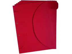 Smartfolder geperforeerde opbergmappen A4 Rood 6 stuks