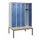 locker met bank,HxBxD 1950x1200x815mm,4vak,vak B 300mm,draaigrendel