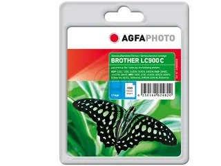 Agfa Photo Brother LC900C DCP/MFC inkt Cyaan Rebuilt 400 pagina's 18ml - 1
