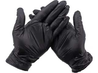Gloovy Eco Duurzame Hygiëne Handschoen Zwart Maat L 20x100 stuks - 1