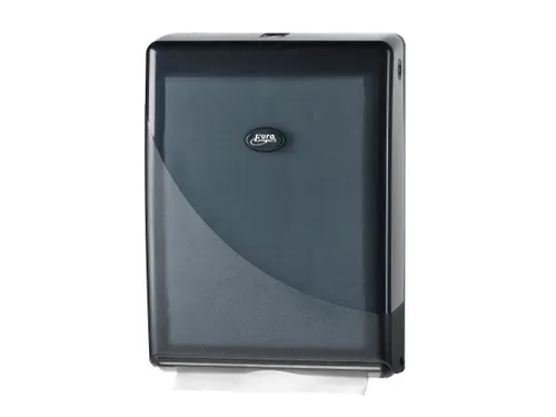Euro Pearl 431152 BLACK vouwhanddoekdispenser C-vouw en multi-folded