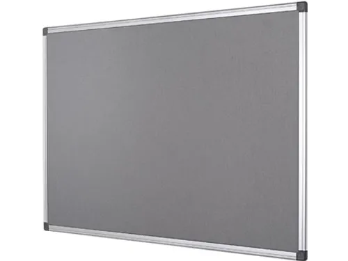 Textielbord Met Aluminium Frame 60x45cm Grijs Incl. Montagemateriaal