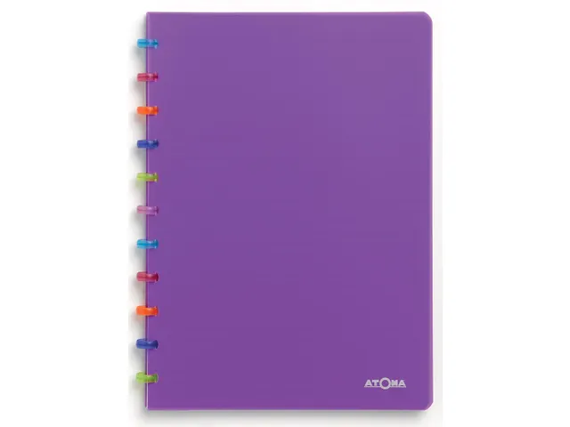 schrift Tutti Frutti A5, gelijnd, transparant paars