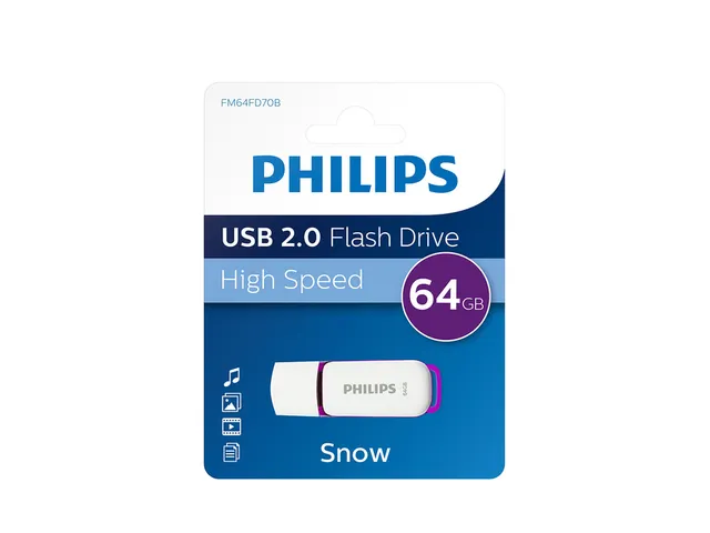 USB stick 2.0 Philips Snow USB-A 64GB paars