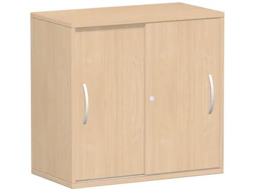 schuifdeurkast,HxBxD 798x800x425mm,1xhouten vloer,2ordnerhoogte