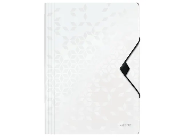 Elastomap Leitz WOW 3-kleps A4 Polypropyleen wit