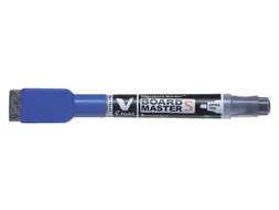 Whiteboardmarker Pilot V-Board Master S met Wisser Extra Fijn Blauw