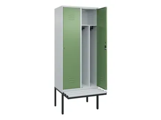 locker voor scheiding van kleding,HxBxD 2120x800x815mm,2vak - 2