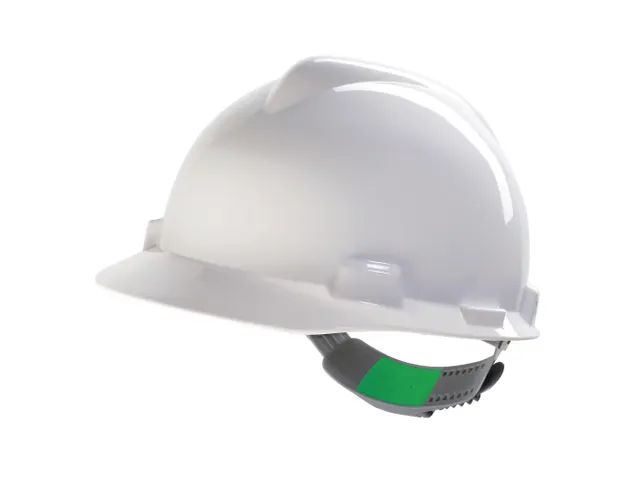MSA V-gard veiligheidshelm, wit, niet geventileerd