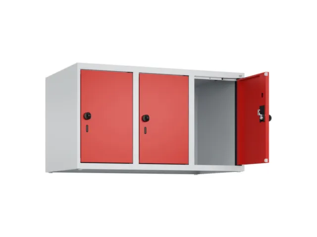 opzetkast,v. locker,3vak.,vak B 300mm,HxBxD 500x900x500mm,draaigrendel