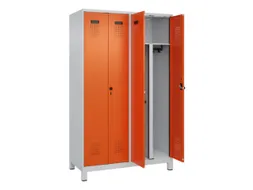 PBM-locker,HxBxD 1950x1200x500mm,4vak,vak B 300mm,draaigrendel