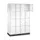 lockerkast,HxBxD 1950x1220x500mm,4x4vakken,cil.-slot,sokkel