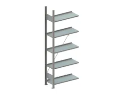 Inhaakstelling Aanbouw 2000x750x300mm 5legborden Vaklast 80kg