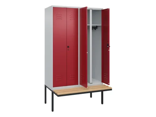 locker voor scheiding van kleding,HxBxD 2120x1200x815mm,4vak