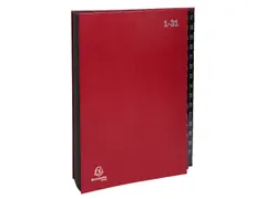 Sorteermap Ordonator 1-31 32vak rood